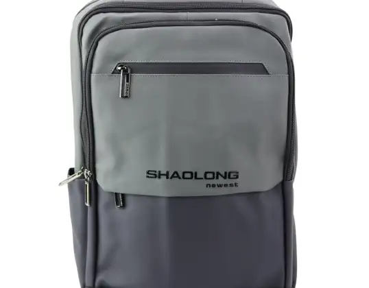 USB City Business Rygsæk Laptop Lomme Sort/Grå 16L