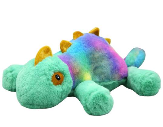 Peluche colorée câlin caméléon mascotte 45cm