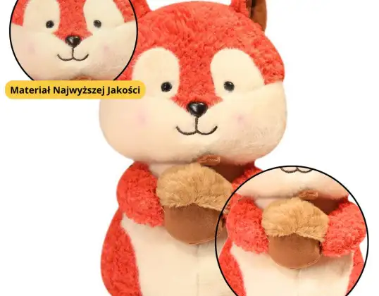 Peluche Écureuil Câlin à la Cacahuète 25cm