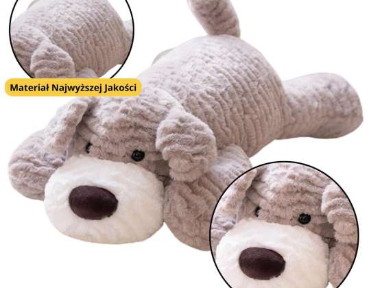Pluche Knuffelige Mascotte Hond Lichtgrijs 30cm
