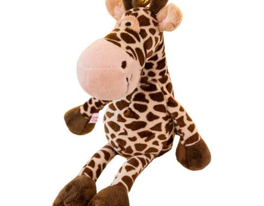 Kuscheliges Plüsch Maskottchen Giraffe braun 28cm