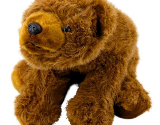 Nuttet Bjørn Plys Maskot Brun 28cm