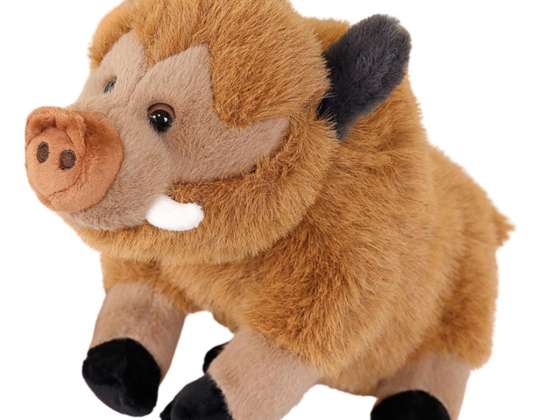 Kosete villsvin Plysj Brun 25cm