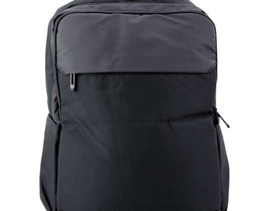 USB City Business Ryggsäck Laptopficka Svart 16L 45cm