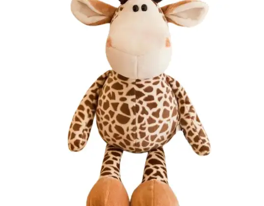 Knuffelige pluche mascotte Giraf met stippen 25cm