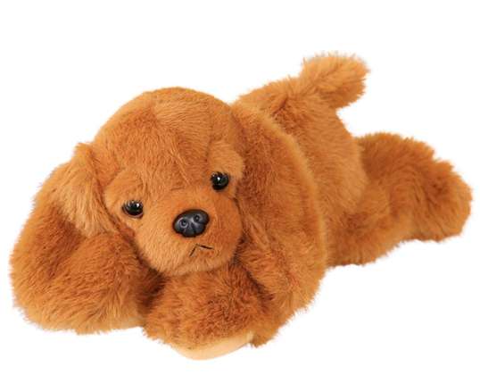 Plush Cocker Spaniel Dog with Weighted Paws Brown 30cm
