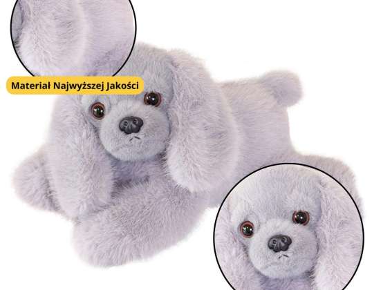 Pluszowy Piesek Cocker Spaniel Z Obciążonymi Łapami Szary 30cm