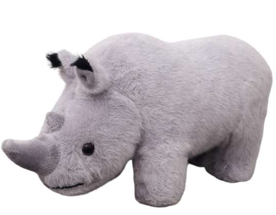 Rhinoceros Plüsch Maskottchen Kuscheltier Grau 30cm