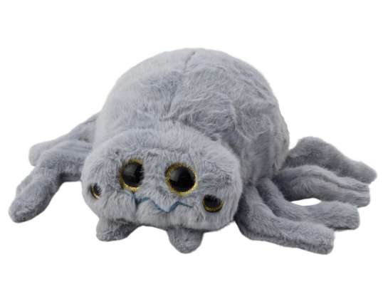 Plysj kosete insekt edderkopp maskot grå 30cm