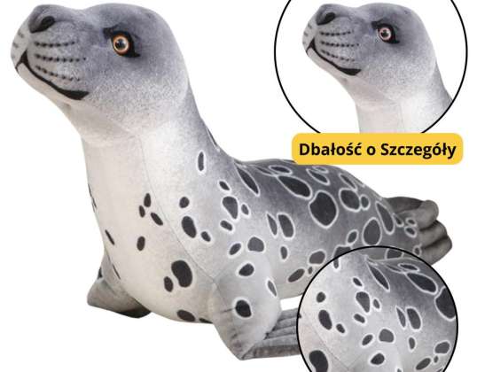 Μασκότ Cuddly Seal Γκρι 37cm