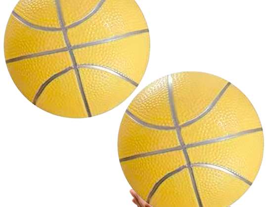 Ballon de plage en caoutchouc jaune pastel 20cm