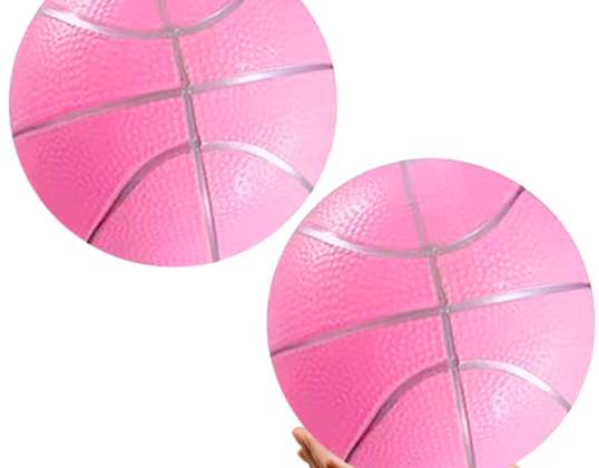 Ballon de plage en caoutchouc rose clair pastel 20cm