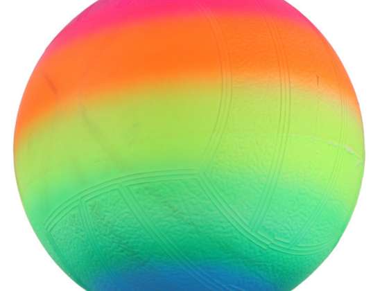 Ballon de plage en caoutchouc de palmier arc-en-ciel coloré 22cm