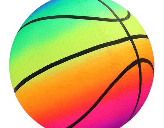 Strandball Gummi Regenbogen Bunt Basketball 22cm