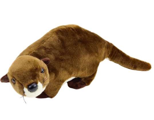 Cuddly Otter Plush Mascot Brown 37cm