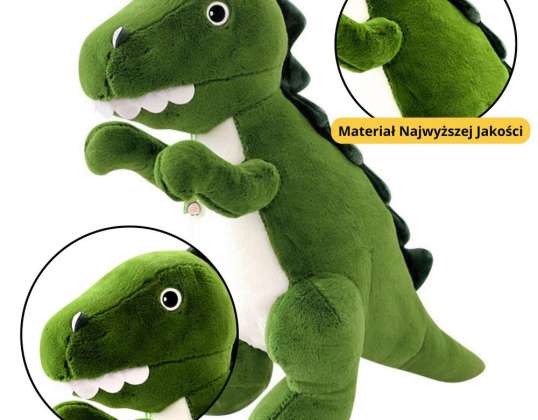 Bújós dinoszaurusz plüss kabala zöld 27cm