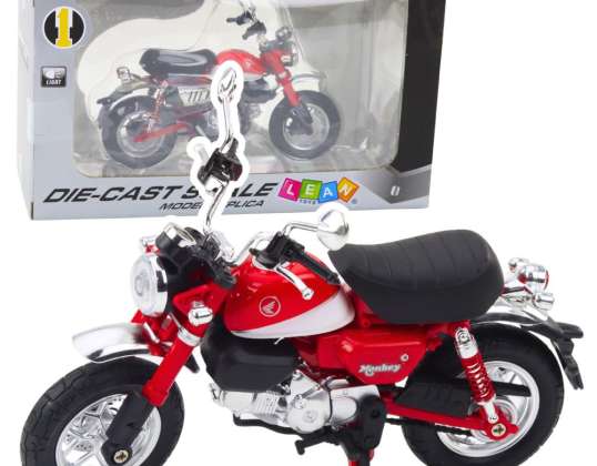 Motorcycle Retro Classic Metal Lights Red 1:12