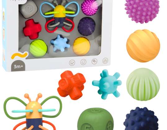 Zachte Sensorische Ballen Educatieve Vlinder Set 8 stuks