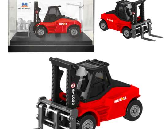Metal Forklift Model Huina Red 1:80
