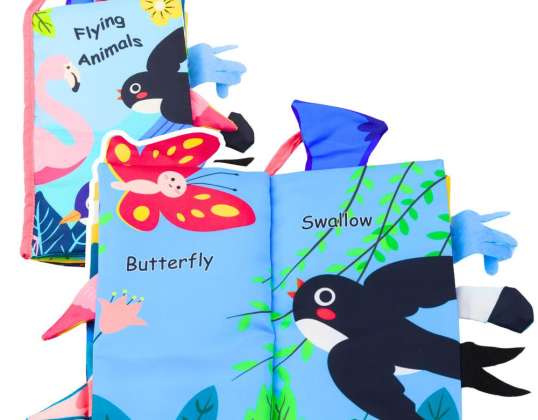 Soft Sensory Book Birds Rustling Colorful Squeaker
