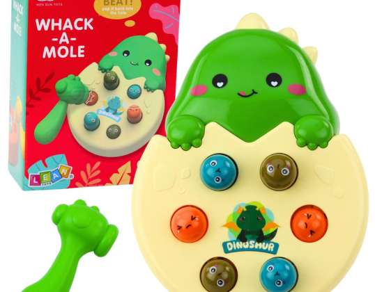 Arcade-Spiel Mini Whack einen Maulwurf-Dinosaurier in einem grünen Ei