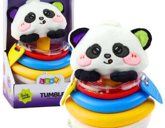 Sensorisk Leketøy Panda Tumbler Pyramid Rocking Teethers Rangle