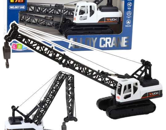 Gru cingolata per costruzioni Gancio mobile con rotazione a 360° bianco