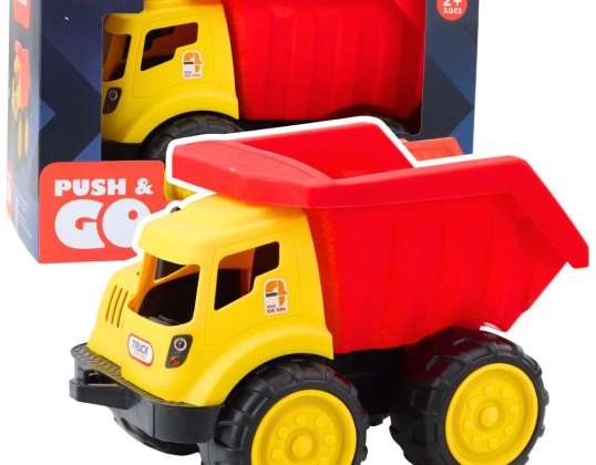 Grand camion à benne basculante pour enfants Sand Construction Vehicle Rouge Jaune