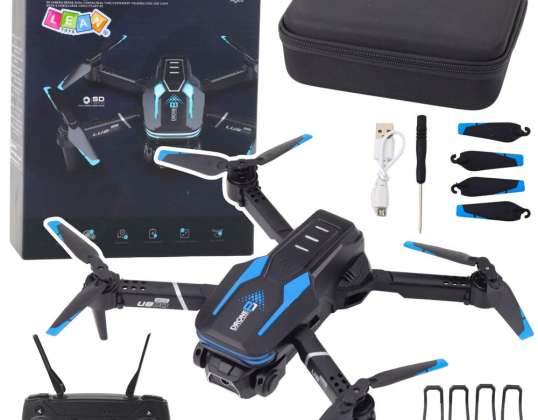 Remote Control Drone LU800 Camera LED Light Blue