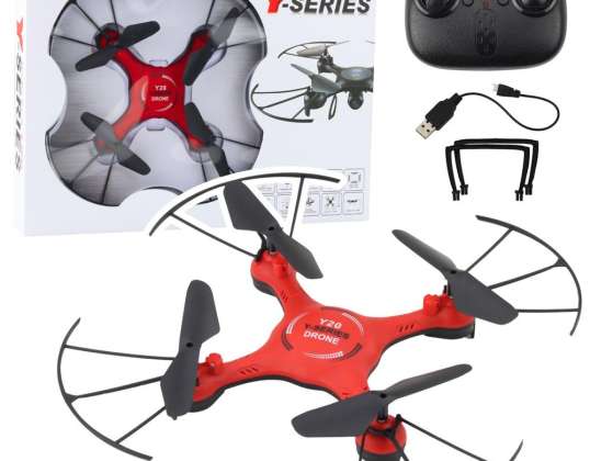 Y20 UFO Drone Τηλεχειριστήριο Φως 360° Περιστροφή Κόκκινο