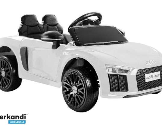 Audi R8 Spyder Batteria Auto Bianco