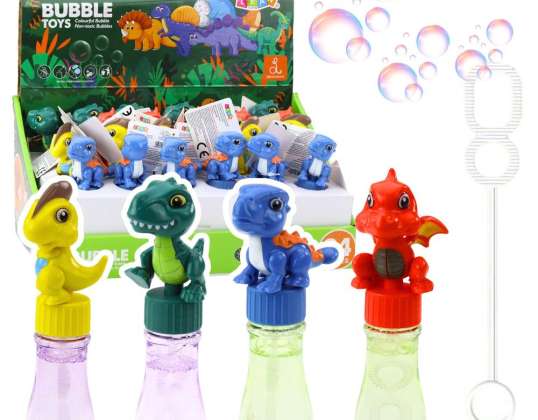 Soap Bubbles Dinosaur Moving Figurine Colorful 14cm Mix