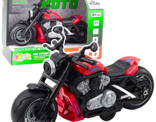 Baterijomis valdomi žaisliniai motociklų pavaros žibintai skamba raudonai