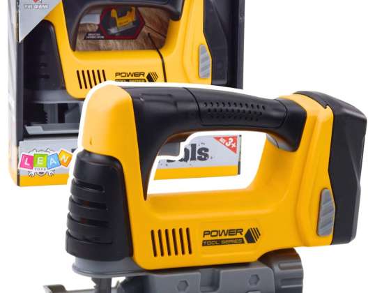 Scie sauteuse pour enfants à piles LED jaune clair