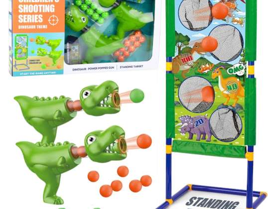 Shooting Set Game Throw Target Target Gun Dinosaurs