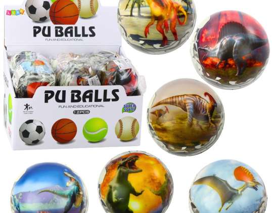 HÜPFBALL KNETSCHAUM BALL DINOSAURIER 10CM
