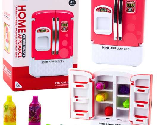 Jouet pour enfants Réfrigérateur Jus de fruits Lumières Sons Rose