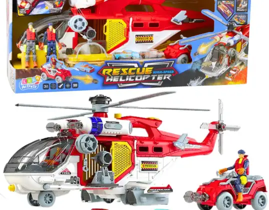 Helicóptero de rescate Kit de accesorios multifuncionales Luces Sonidos