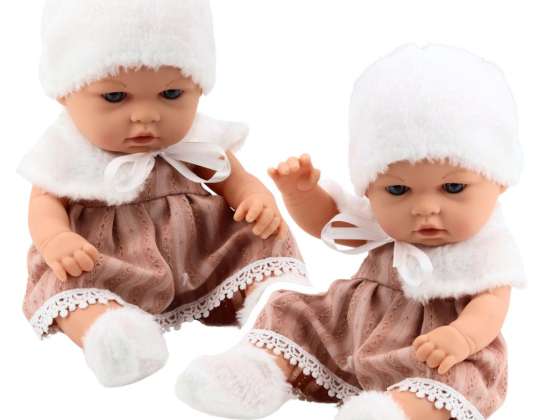 Baby Doll Beige Mekko Hattu Kaulus Sukat