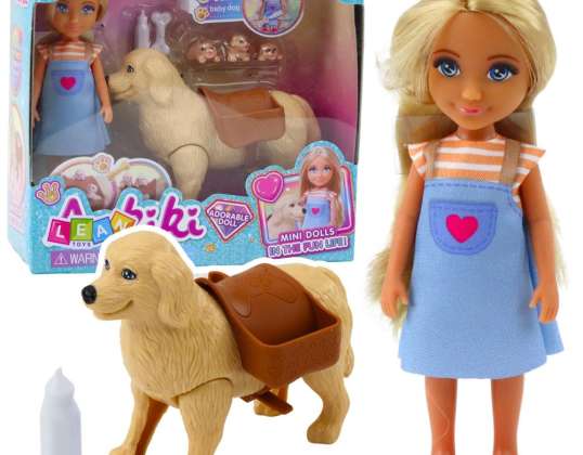 Ankiki Mini Doll Hond Set met Puppy Bag Bone