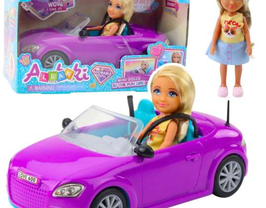 Ankiki Spielfiguren-Set Cabrio Lila