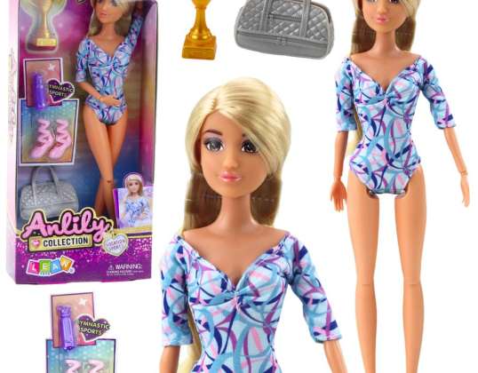 Anlily Doll Ballerina Liikuteltavat raajat Tarvikkeet Kengät Laukku Vesipullo Kuppi