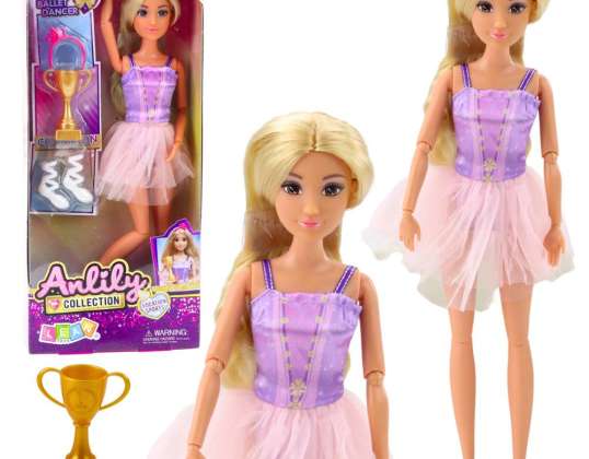 Anlily Ballerina Pop in Jurk Beweegbare Ledematen Accessoires