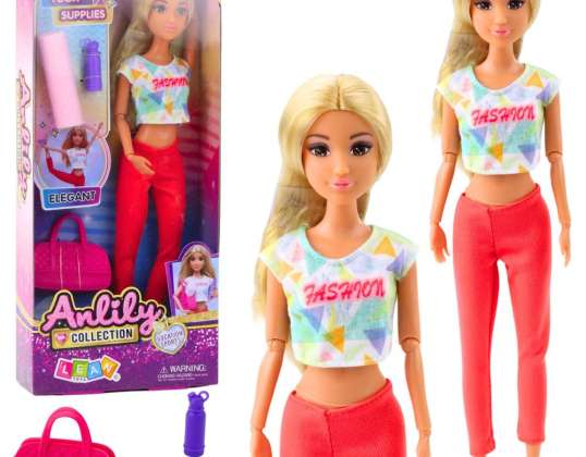 Anlily Doll jooga harjoitusmatto laukku vesipullo liikkuvat raajat