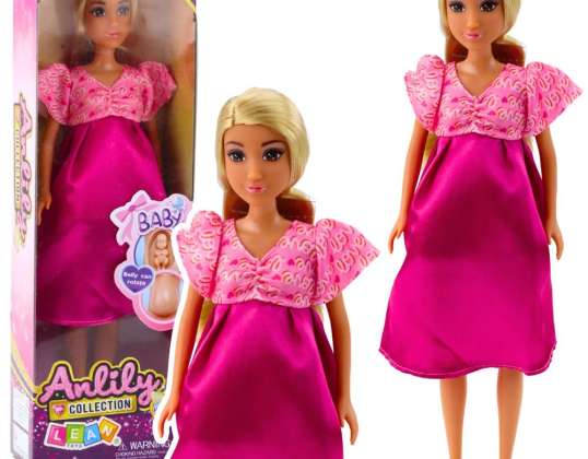 Rase Anlily Doll roosa satiinkleit pikad juuksed