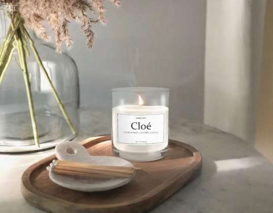 Möller SPA FRAGRANCE CHLOE - NATŪRALUS SOJOS KVAPIŲJŲ ŽVAKIŲ KVEPALŲ AROMATAS
