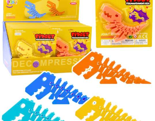 dinosaure fidget puzzle puzzle 3d flexible mélange