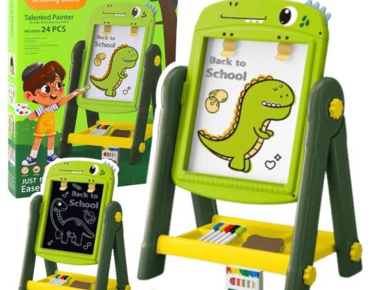 Acessórios verdes de dinossauro de placa magnética de apagamento a seco de dupla face