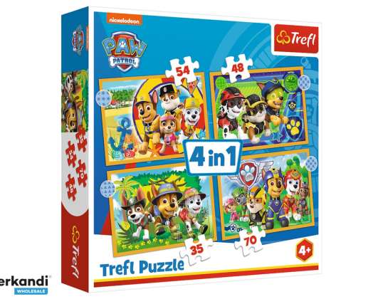 Pussel 4w1 Semester PAW Patrol Viacom PAW Patrol 34395