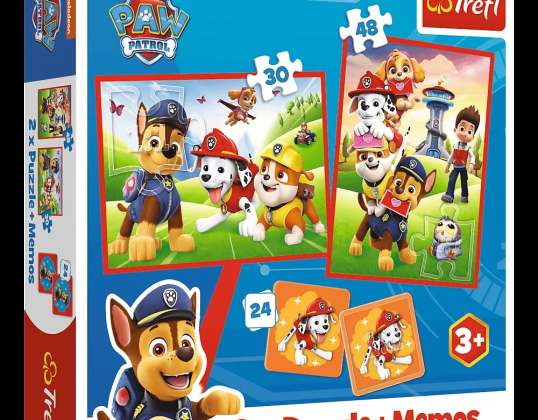 Rompecabezas 2 en 1 memoramas Patrulla Canina en acción Viacom PAW Patrol 93337